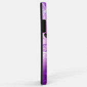 (昆虫)オオカバマダラ、モナーク蝶の背景(紫) Case-Mate iPhoneケース (裏面/右)