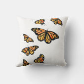 (昆虫)オオカバマダラ、モナーク蝶の野生生物自然 クッション (裏面)