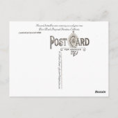 (昆虫)オオカバマダラ、モナーク蝶アットポイントピノールポストカード ポストカード (裏面)