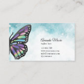 (昆虫)オオカバマダラ、モナーク蝶イベントプランナーライフコーチ 名刺 (裏面)