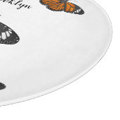 （昆虫）オオカバマダラ、モナーク蝶イラストレーション カッティングボード (角)