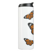 （昆虫）オオカバマダラ、モナーク蝶イラストレーション タンブラー (回転左)