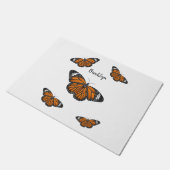 （昆虫）オオカバマダラ、モナーク蝶イラストレーション ドアマット (アングル)