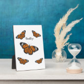 （昆虫）オオカバマダラ、モナーク蝶イラストレーション フォトプラーク (側面)