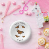 （昆虫）オオカバマダラ、モナーク蝶イラストレーション ペーパーボウル (パーティー)