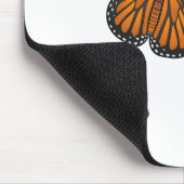 （昆虫）オオカバマダラ、モナーク蝶イラストレーション マウスパッド (コーナー)