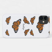 (昆虫)オオカバマダラ、モナーク蝶イラストレーション Case-Mate iPhoneケース (裏面(横))