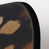 （昆虫）オオカバマダラ、モナーク蝶ウィングアップクローズパターン ピックルボールラケット (左詳細)