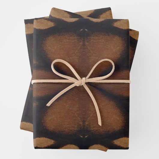 (昆虫)オオカバマダラ、モナーク蝶ウィングアップクローズパターン ラッピングペーパーシート (インサイチュ)