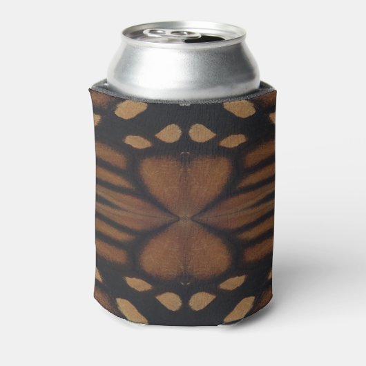 (昆虫)オオカバマダラ、モナーク蝶ウィングアップクローズパターン 缶クーラー (缶裏面)