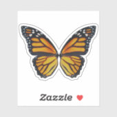 （昆虫）オオカバマダラ、モナーク蝶ウイングウォーターボトル シール (シート)