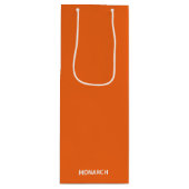 （昆虫）オオカバマダラ、モナーク蝶オレンジ色の名前 ワインギフトバッグ (正面)