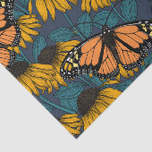 （昆虫）オオカバマダラ、モナーク蝶オンイエローコンフェロー 薄葉紙 (詳細)
