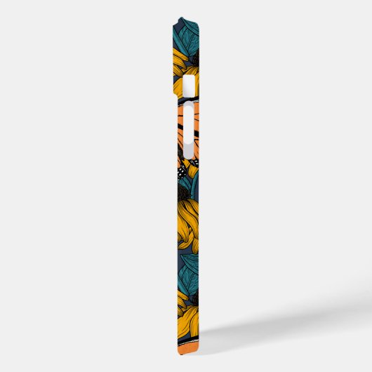 （昆虫）オオカバマダラ、モナーク蝶オンイエローコンフェロー Case-Mate iPhoneケース (裏面 / 左)