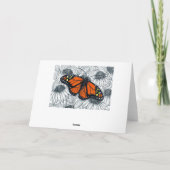 (昆虫)オオカバマダラ、モナーク蝶オンコンフォール カード (裏面)