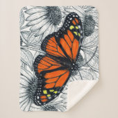 （昆虫）オオカバマダラ、モナーク蝶オンコンフォール シェルパブランケット (正面)