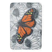 (昆虫)オオカバマダラ、モナーク蝶オンコンフォール バスマット (正面縦)