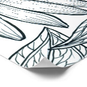 （昆虫）オオカバマダラ、モナーク蝶オンコンフォール ポスター (角)