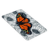 (昆虫)オオカバマダラ、モナーク蝶オンコンフォール マグネット (右側)