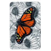 (昆虫)オオカバマダラ、モナーク蝶オンコンフォール マグネット (縦)