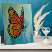 (昆虫)オオカバマダラ、モナーク蝶ギフト フォトプラーク (側面)