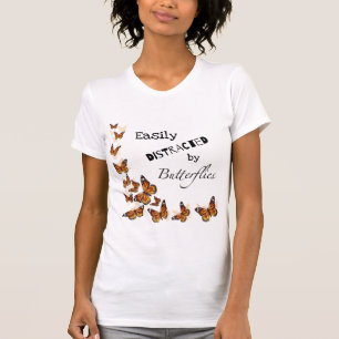 (昆虫)オオカバマダラ、モナーク蝶シャツ Tシャツ