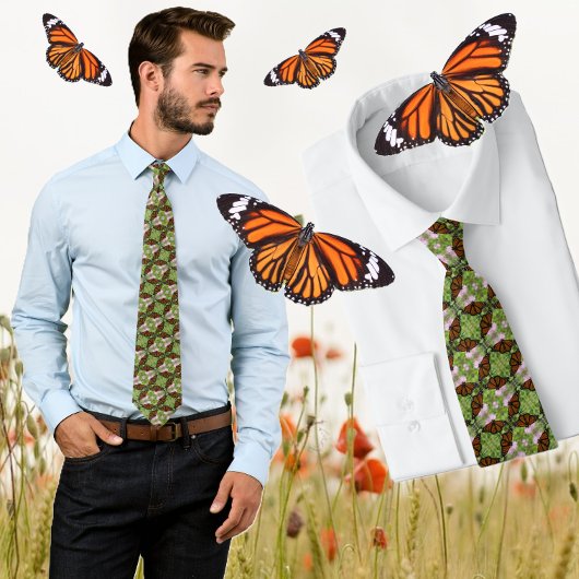(昆虫)オオカバマダラ、モナーク蝶タイ ネクタイ