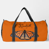 (昆虫)オオカバマダラ、モナーク蝶パーソナライズされた ダッフルバッグ (正面)