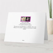 （昆虫）オオカバマダラ、モナーク蝶ビッグサンキューカード カード (裏面)