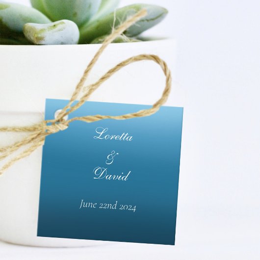 (昆虫)オオカバマダラ、モナーク蝶ブルーグラデーション フェイバータグ