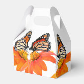 (昆虫)オオカバマダラ、モナーク蝶メキシカンヒマワリ花フローラ フェイバーボックス (正面サイド)