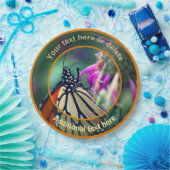 (昆虫)オオカバマダラ、モナーク蝶自然パーソナライズされたパーティー ペーパープレート (パーティー)