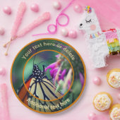 (昆虫)オオカバマダラ、モナーク蝶自然パーソナライズされたパーティー ペーパープレート (パーティー)