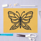 （昆虫）オオカバマダラ、モナーク蝶自然蝶 薄葉紙 (クラフト)