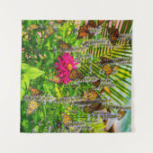 (昆虫)オオカバマダラ、モナーク蝶57 x 57タペストリー タペストリー (正面(横))