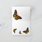 （昆虫）オオカバマダラ、モナーク蝶 カード (内部)