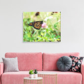 (昆虫)オオカバマダラ、モナーク蝶 キャンバスプリント (インサイチュ (リビング))