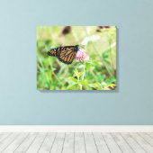 (昆虫)オオカバマダラ、モナーク蝶 キャンバスプリント (インサイチュ (ウッドフロア))