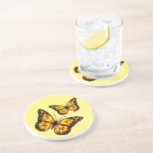 （昆虫）オオカバマダラ、モナーク蝶 コースター (側面)