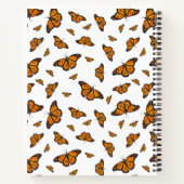 （昆虫）オオカバマダラ、モナーク蝶 ノートブック (裏面)