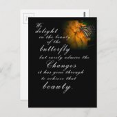 (昆虫)オオカバマダラ、モナーク蝶 ポストカード (正面/裏面)