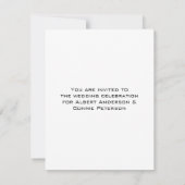 （昆虫）オオカバマダラ、モナーク蝶 招待状 (裏面)