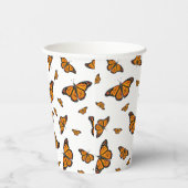 （昆虫）オオカバマダラ、モナーク蝶 紙コップ (右)