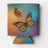 （昆虫）オオカバマダラ、モナーク蝶 缶クーラー (正面)