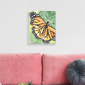 （昆虫）オオカバマダラ、モナーク蝶 | 美しい水色 キャンバスプリント (インサイチュ (リビング))