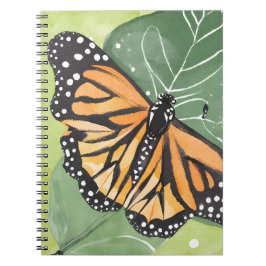 （昆虫）オオカバマダラ、モナーク蝶 | 美しい水色 ノートブック