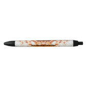 (昆虫)オオカバマダラ、モナーク蝶 黒ボールペン (正面)