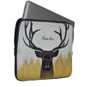 （昆虫）オオカバマダラ、モナーク・オブ・グレン – スコットランドの牡鹿 ラップトップスリーブ (正面右)