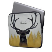 （昆虫）オオカバマダラ、モナーク・オブ・グレン – スコットランドの牡鹿 ラップトップスリーブ (正面左)