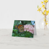 （昆虫）オオカバマダラ、モナーク カード (黄色い花)